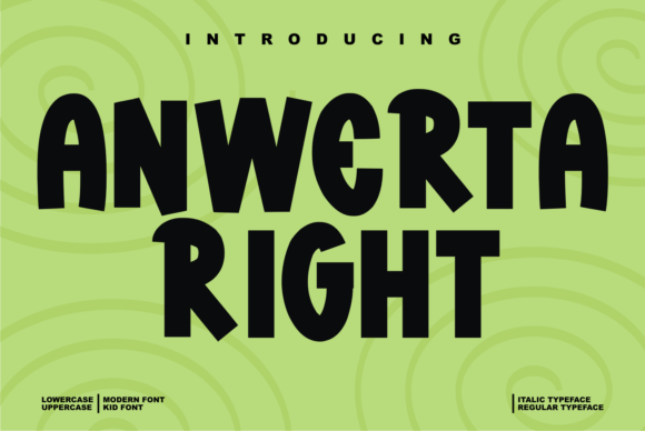 Anwerta Right: A Bold Display Font for Modern Editorial Design