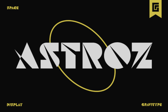 Astroz: A Space-Inspired Display Typeface for Editorial Design