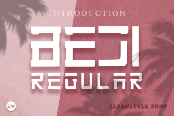 Beji: The Japanese Styled Display Font for Handmade Shop Branding