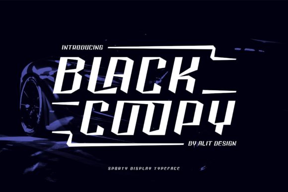 Black Coopy: The Racing-Inspired Typeface for Bold Brand Identity