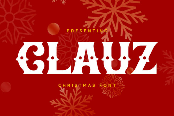 Clauz: The Joyful Display Typeface for Handmade Shop Branding