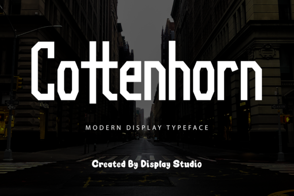 Cottenhorn: The Modern Display Typeface for Stronger Brand Identity
