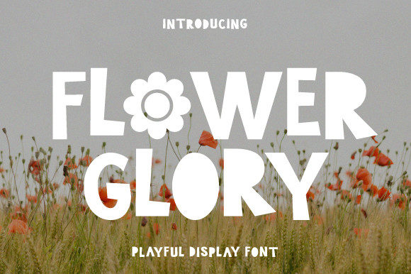Flower Glory: The Perfect Display Font for Handmade Labels and Shop Branding