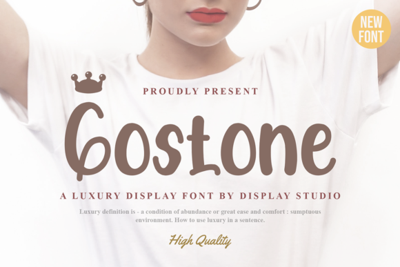 Gostone: A Bold Display Typeface for Modern Editorial Design