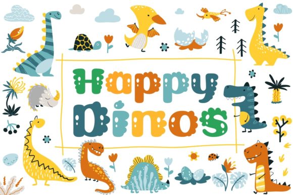 Happy Dinos: The Display Typeface That Supercharges Kids Campaigns