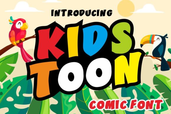 Kids Toon: A Playful Display Typeface for Friendly Branding