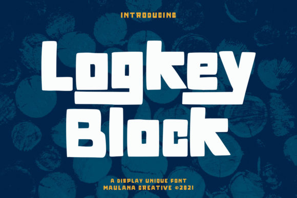 Logkey Block: The Display Typeface That Stops Scrolling
