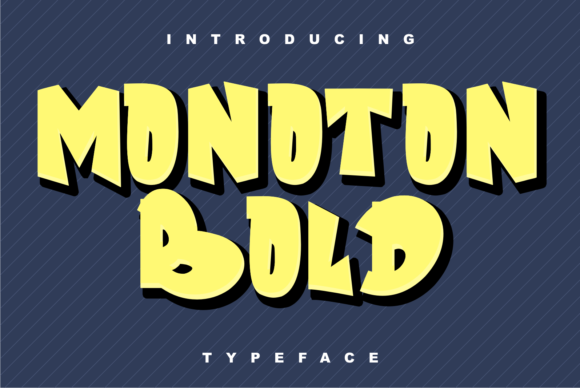 Monoton Bold: The Premium Display Typeface for Strong Brand Identity