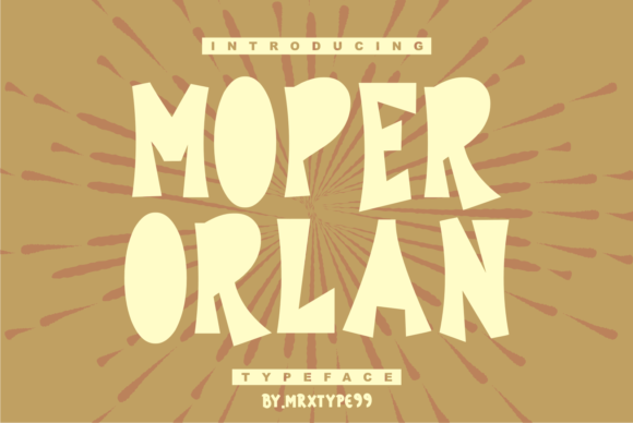 Moper Orlan: A Display Font for Modern Editorial Design