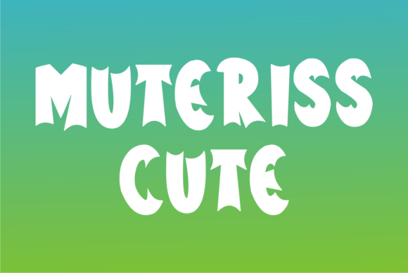 Muteriss Cute: The Display Typeface That Elevates Your Brand Identity