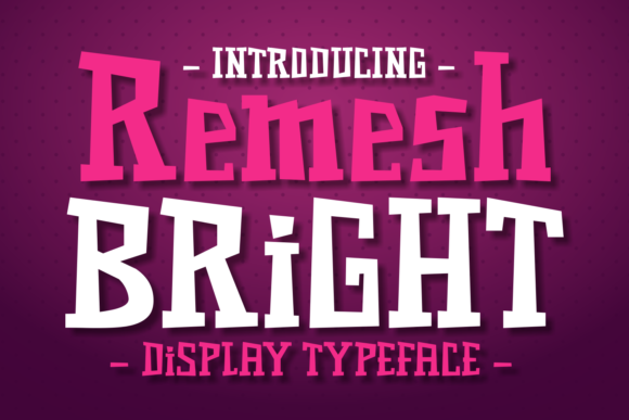 Remesh Bright: The Display Typeface for Modern Web Design