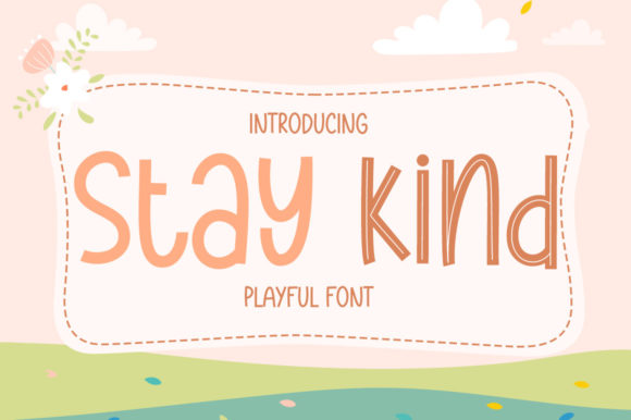 Stay Kind: A Chalkboard Display Font for Authentic Branding