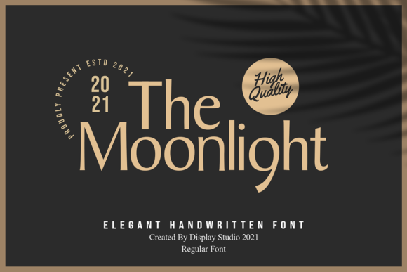 The Moonlight: An Elegant Handwritten Typeface for Digital Branding