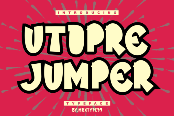Utopre Jumper: The Bold Display Font That Elevates Small Business Branding