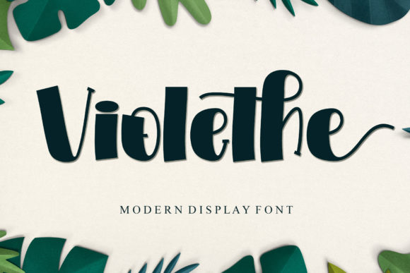 Violethe: A Unique Display Font for Creative Branding