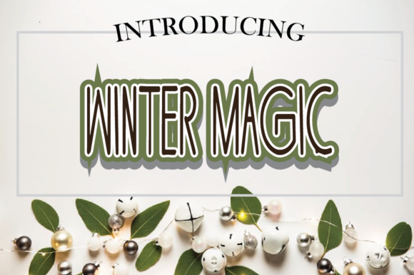 Winter Magic: The Vintage Display Font for Your Handmade Projects